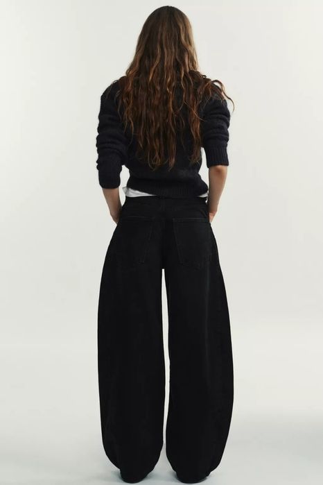 Джинсы широкие zara baggy багги 32-34