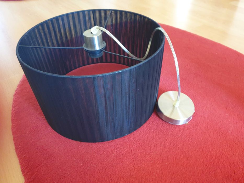 Conjunto candeeiros pretos novos