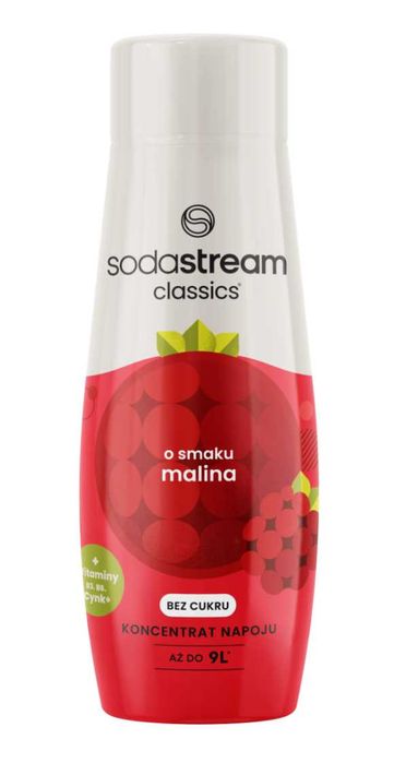 Syrop SodaStream malinowy koncentrat bez cukru 440 ml do saturatora