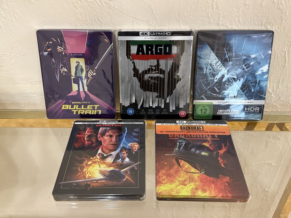 Колекція з 5 Стілбуків Steelbook 4K Ultra HD