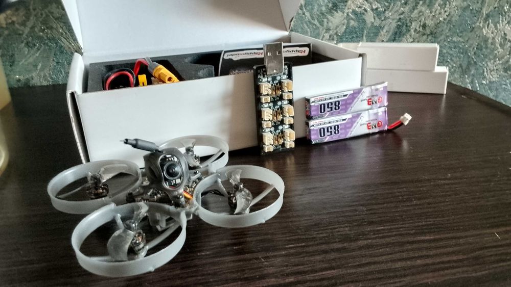Happymodel Mobula7+ 2АКБ*850mAh+Зарядка