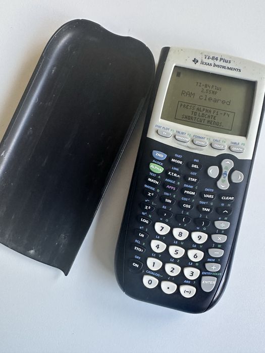 Calculadora Texas a funcionar