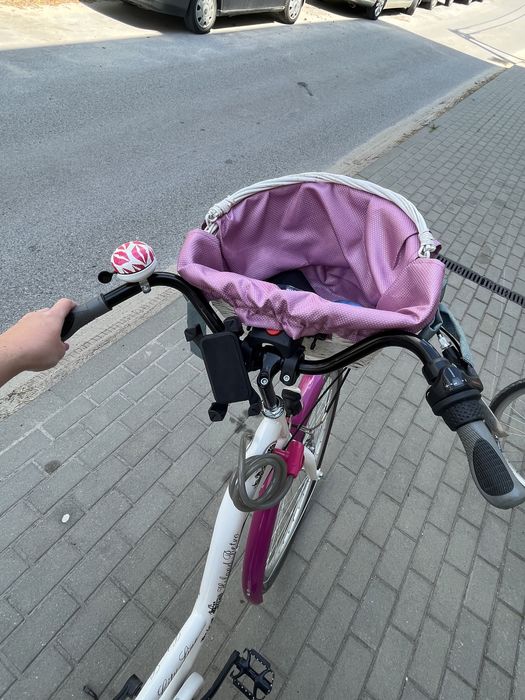Rower damski miejski 28 cali przerzutki różowy biały Kielce • OLX.pl