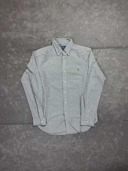 Ralph Lauren szara elegancka koszula z haftem (M/L) streetwear y2k 90s
