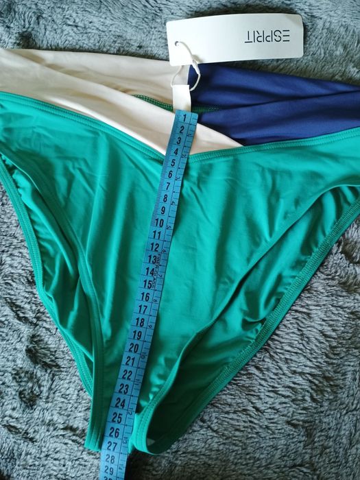 Dół od bikini Turkusowe z wyższym stanem