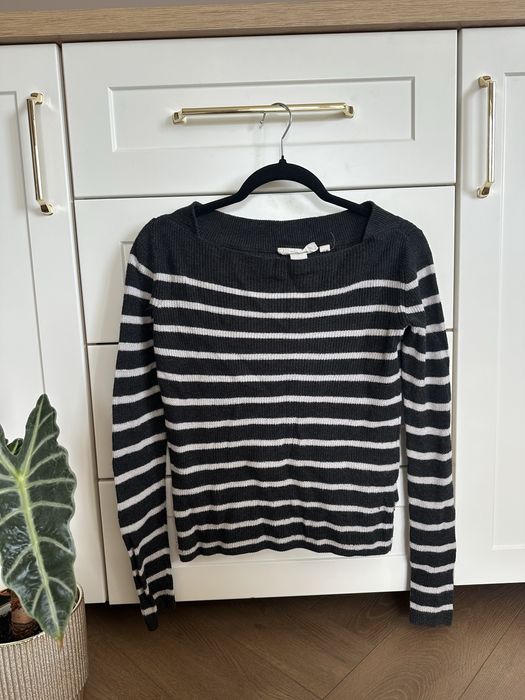Sweter sweterek cienki paski