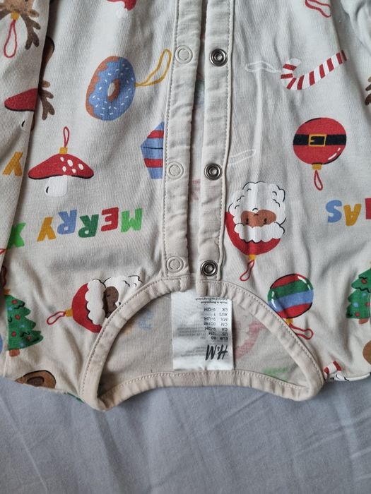 Pajac świąteczny piżama H&M rozm 80