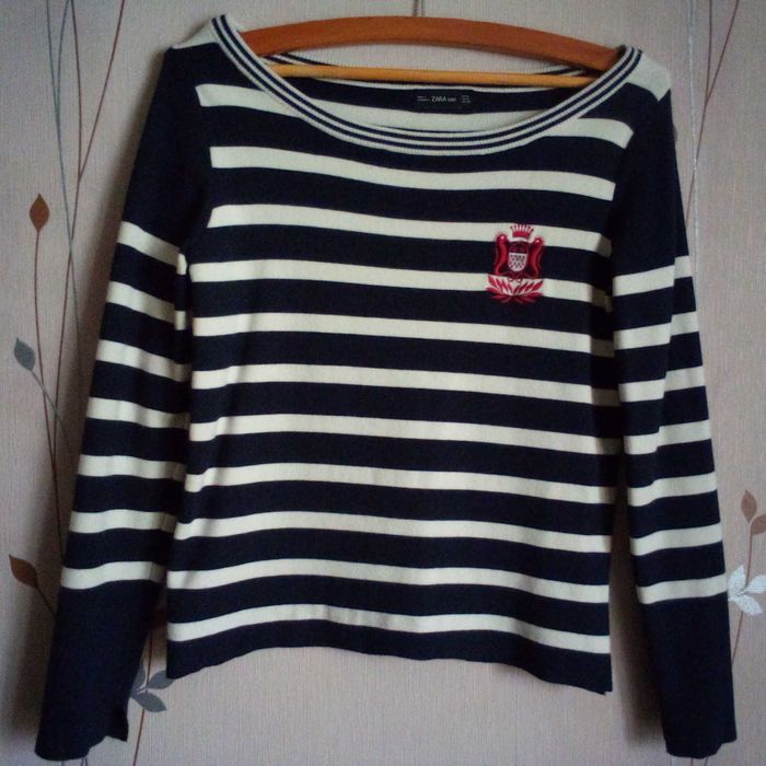 Джемпер Zara в полоску, р. S/M