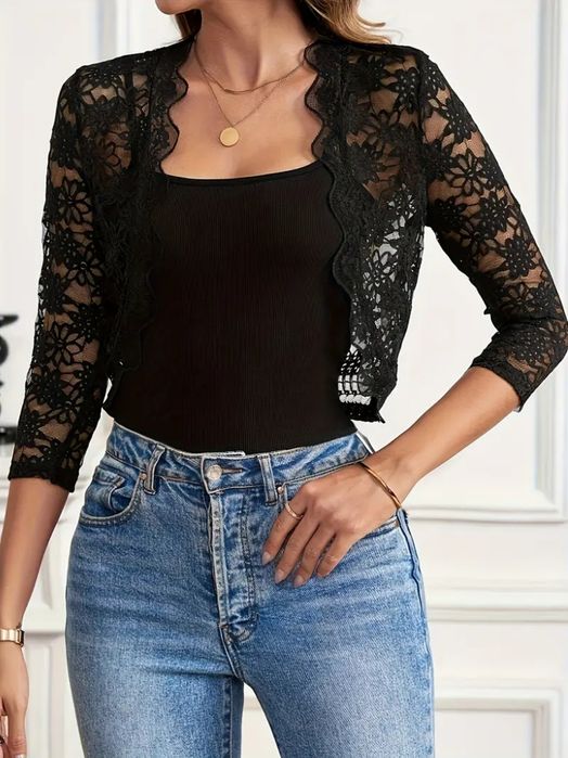 Bolerko narzutka koronka