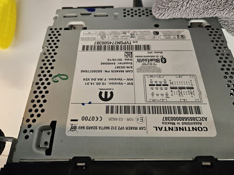 Магнитола fiat 500e 2016