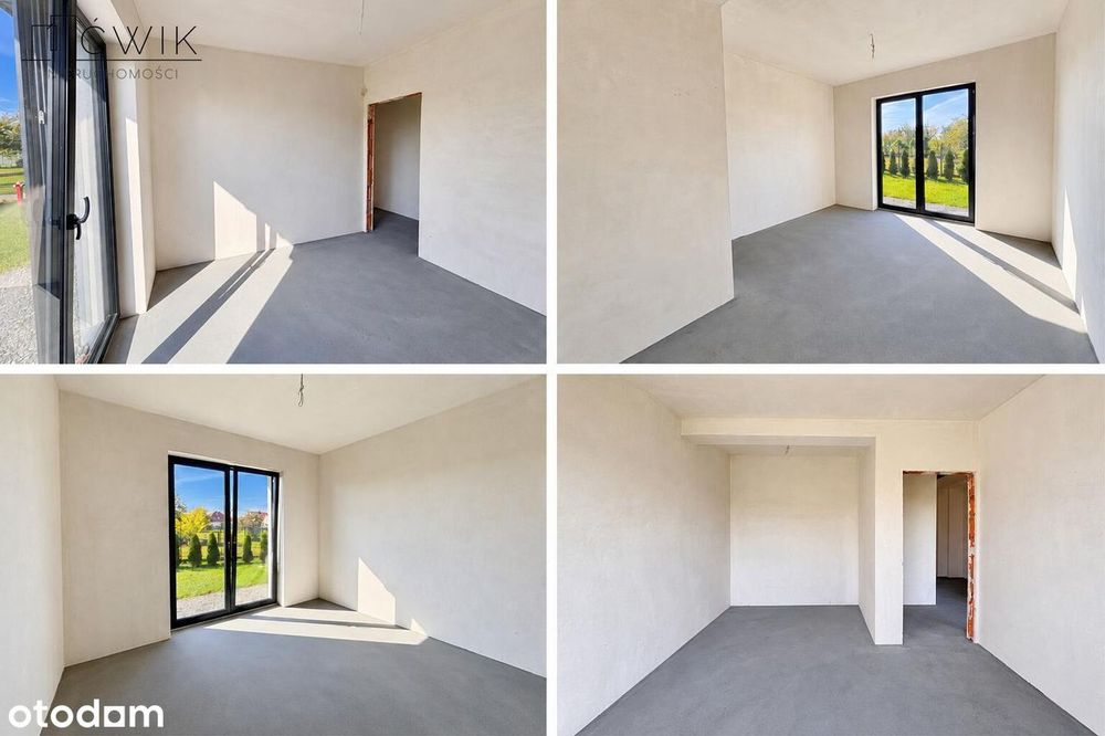 Nowoczesny dom parterowy 123,85 m² | 8,2 ar | 2,5 km od Bochni