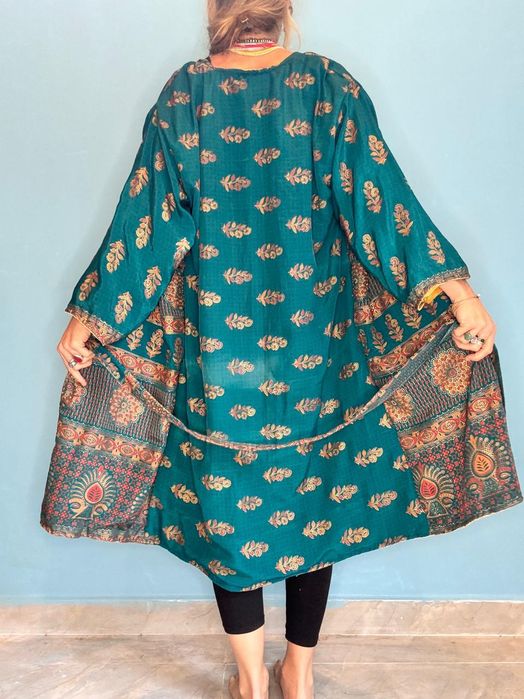 Płaszcz kimono narzutka boho Indie