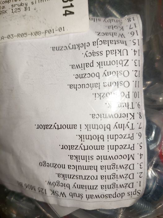 Nowy zestaw kpl drub ocynk do całej wski m06 b3 jednoramowa pl