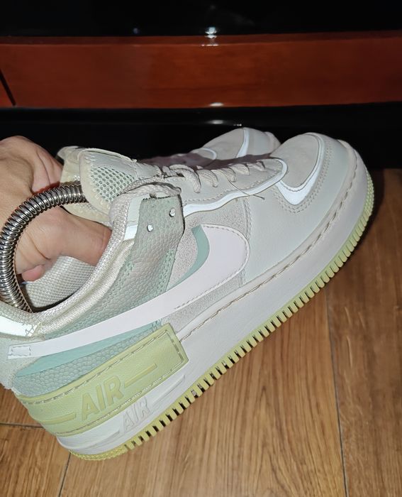 Damskie śliczne sneakersy Nike Wmns Air Force 1 Shadow r 38.5 BDB+!