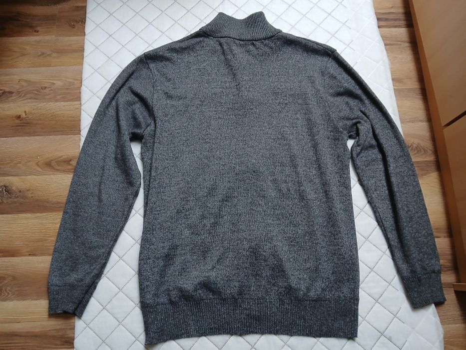 S'WEST Sweter Wełniany z kaszmirem Rozpinany 2xl-3xl