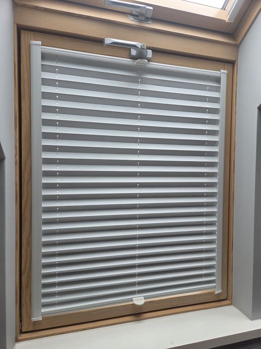 roleta plisowana okienna biała zaciemniająca szer 60 x wys 100 - 2 szt