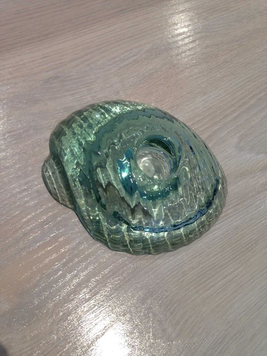 Castiçais (porta vela) em vidro reciclado