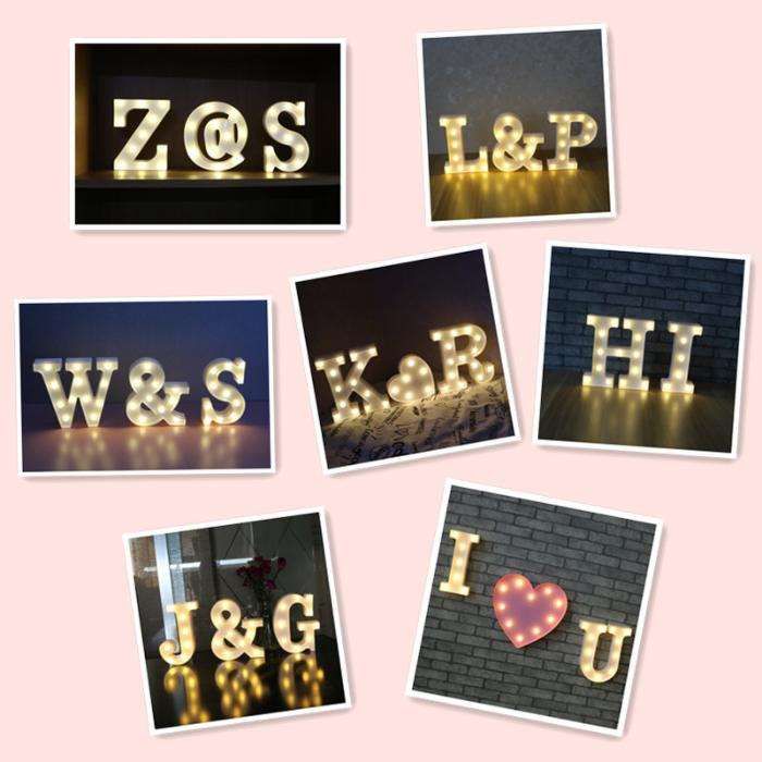 Letras com luz de LED brilhante para casa, loja e outros espaços-novo ...