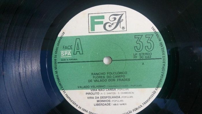 Vinil LP Rancho Folclorico Flores do Campo de Valado dos Frades RARO