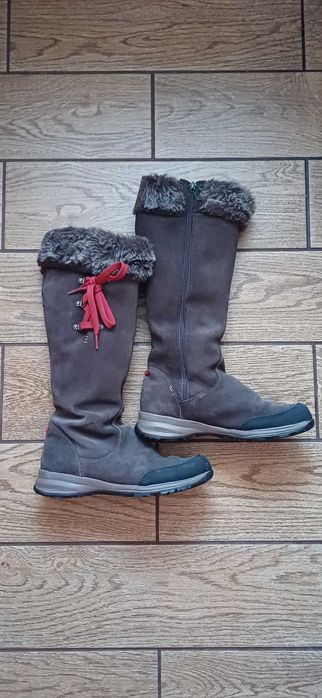 Skórzane śniegowce Quechua# brązowe buty zimowe r. 38