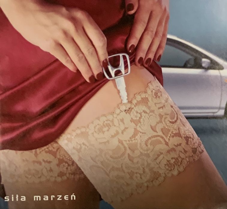 reklama honda civic plakat do garażu jdm samochód auto mugen tuning