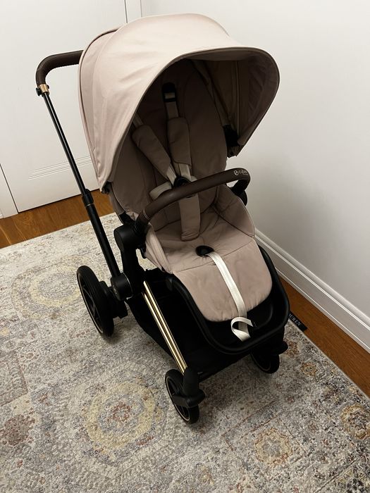Wózek spacerowy elektryczny Cybex e-Priam 4.0 Cozy Beige / Rose Gold