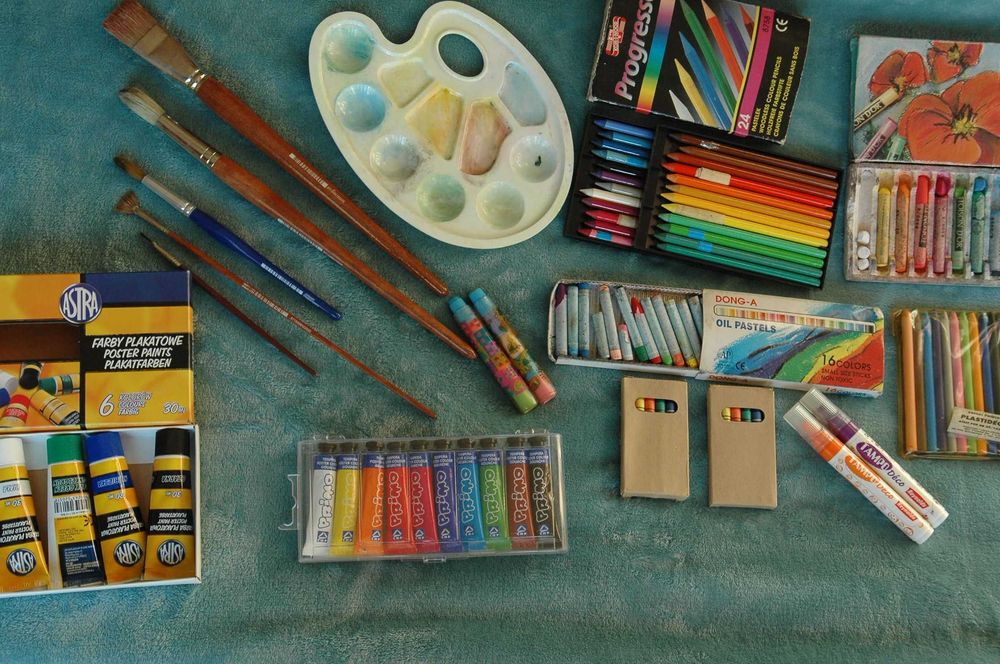 zestaw plastyczny malowanie rysowanie