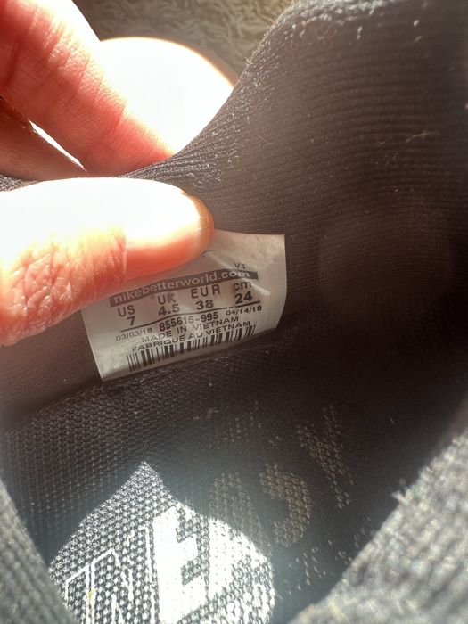 Кросівки Nike, чорні, розмір 38, оригінал, бв, стан відмінний