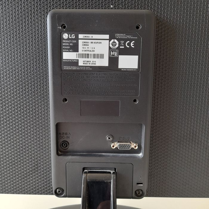 Monitor LG Led 22M38A