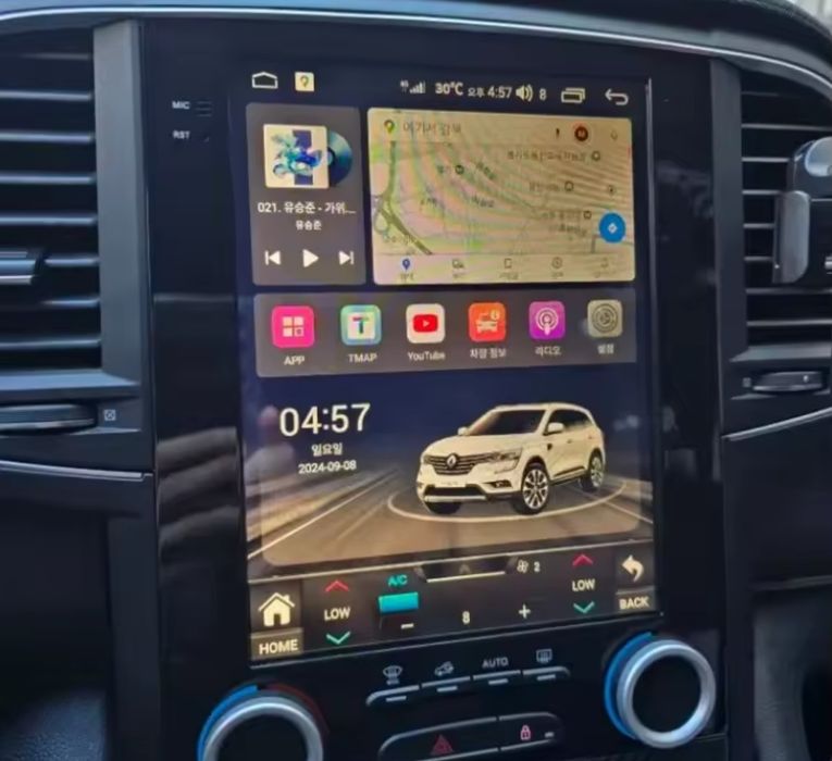 Radio estilo Tesla 9.7" Renault Megane 4 Koleos Talisman (2017 a 2019)