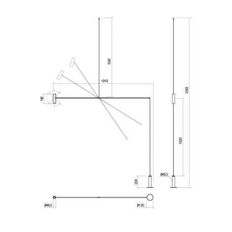Candeeiro de pé design minimalista *NOVIDADE*