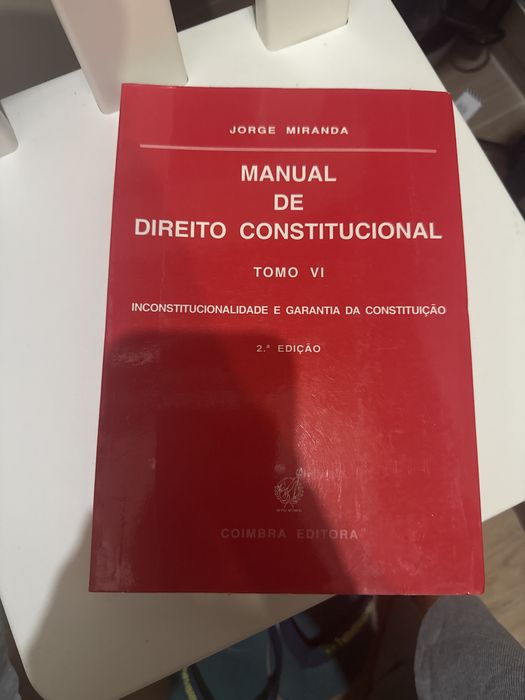 Manual de direito constitucional | joege miranda | tomo VI