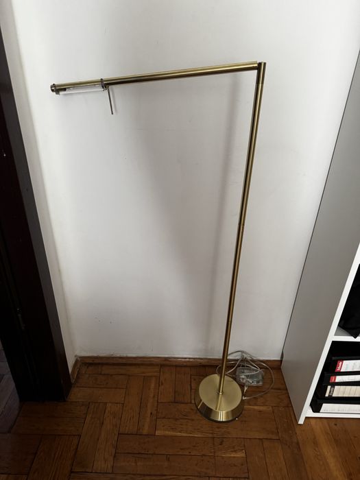 Lampa stojaca retro vintage zloto 120 cm