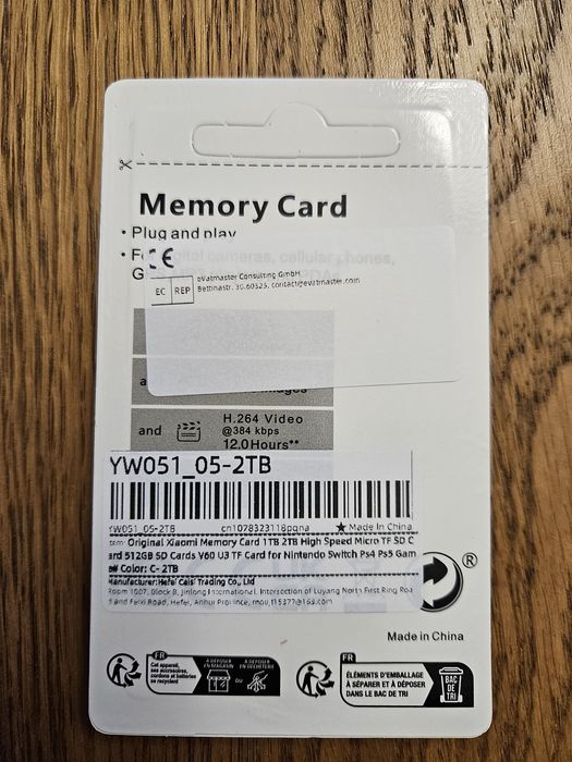 Karta pamięć dysk przenośny microsd 2TB Xiaomi Pro Plus