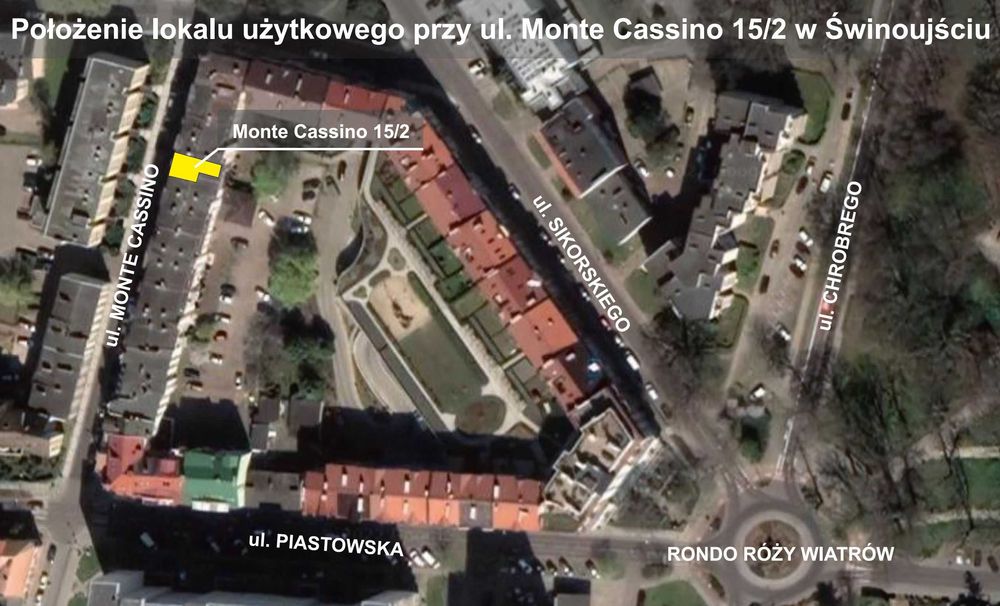 Lokal usługowy, biurowy - 52 m2 przy ul. Monte Cassino 15