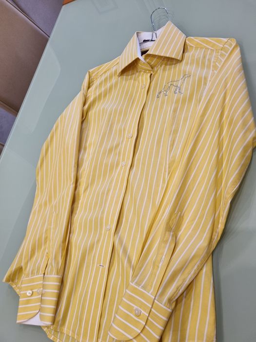 Camisa Amarela às riscas brancas Sacoor Brothers, Tamanho 38