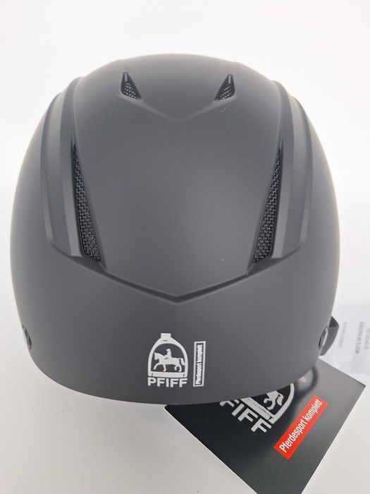 Kask jeździecki toczek Pfiff Reithelm Protection X Black S 52-56cm