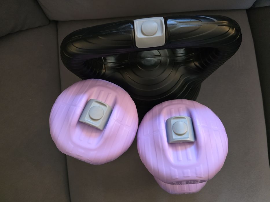 Ciężarki i kettleball na wodę lub piasek zestaw 1,5 kg i 6 kg