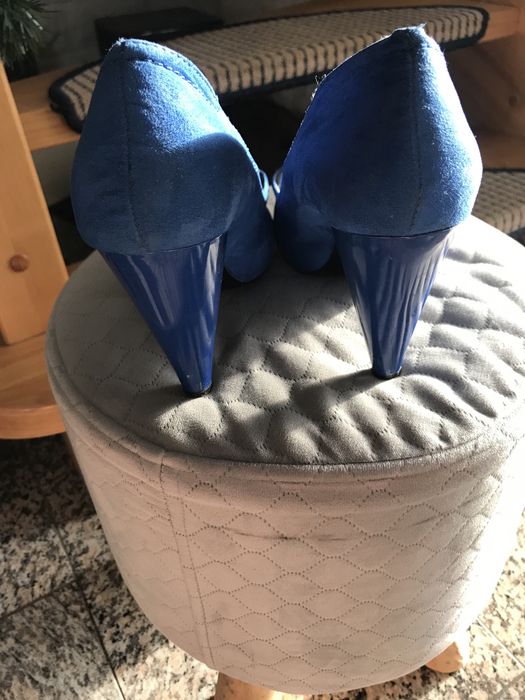 Szpilki Zara niebieskie