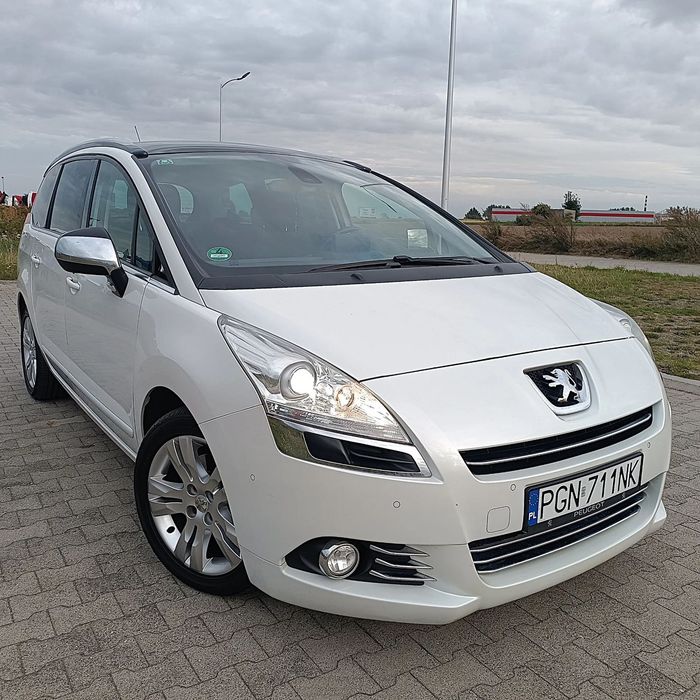 Peugeot 5008 2,0 HDi 163km. Automat, kolor biała perła, bogate wyposażenie.