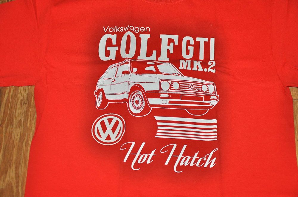 VOLKSWAGEN GOLF - Gti Mk.2 Hot Hatch - koszulka rozm.S