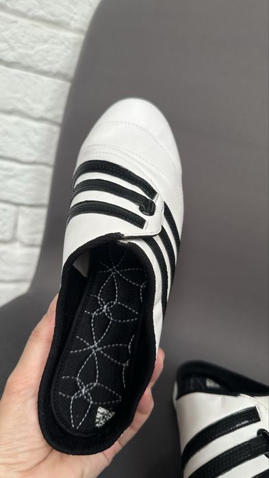 Мюлі білі adidas оригінал