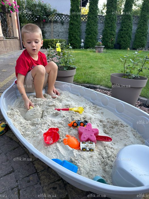 Дитяча пісочниця-басейн у формі кораблика