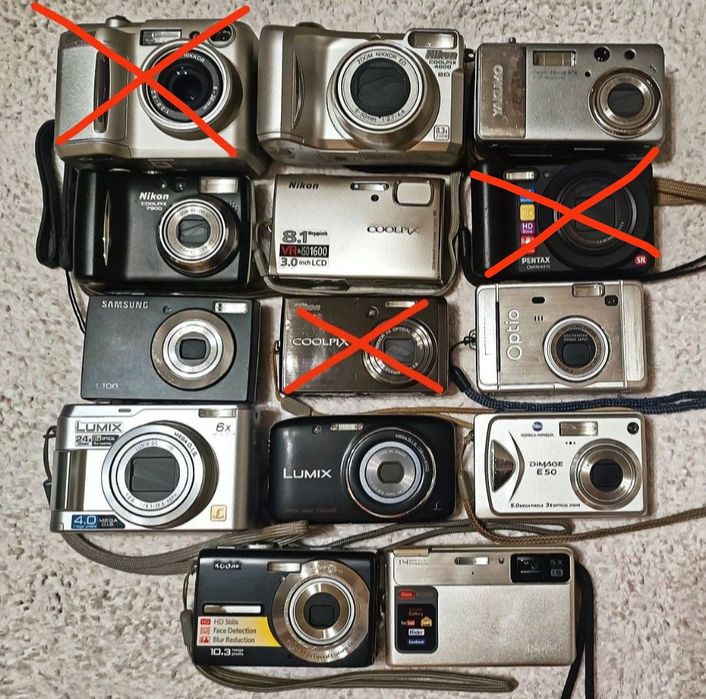 Цифровий фотоапарат Nikon,Pentax,Lumix,Kodak(ціни в описі)