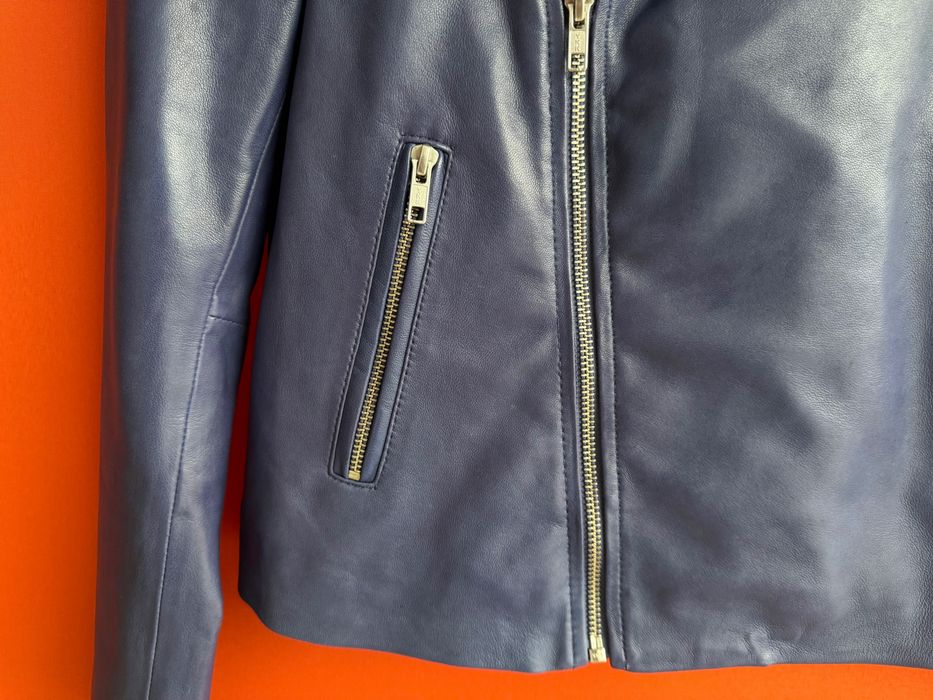 GLOBUS NAPPA LEATHER Оригінал жіноча шкіряна куртка косуха Кожанка шкірянка розмір S 36