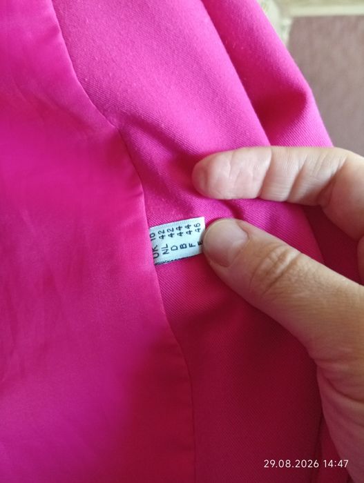 Narzutka/płaszczyk magenta oversize
