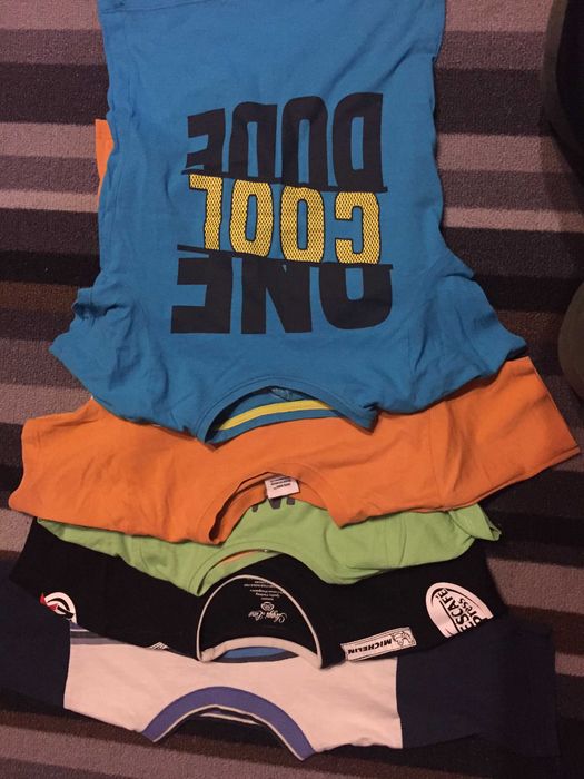 t shirt podkoszulek koszula r. 122 / 128 cena za 5 szt. Okazja !