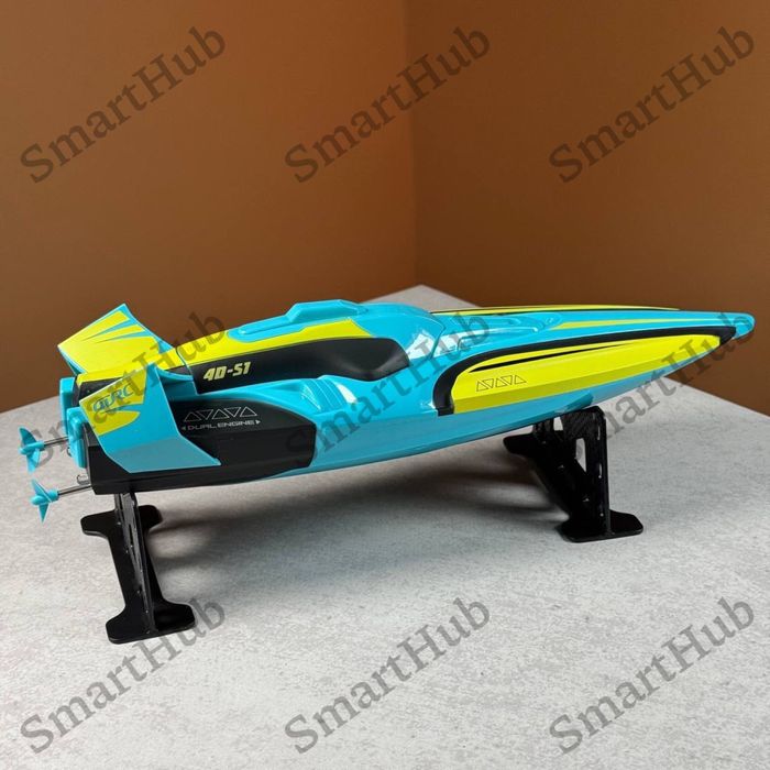 Катер на радіокеруванні Aqua Dragon 30 км/год синій Кораблик на пульті