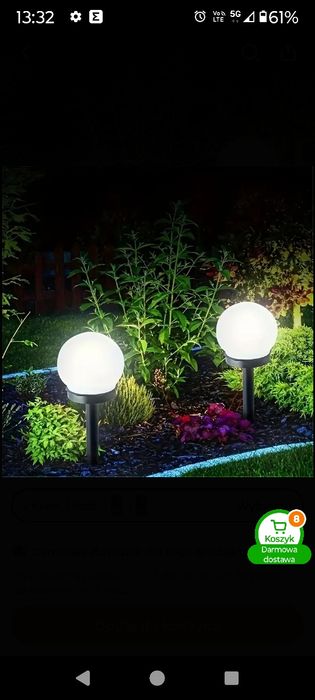 10 sztuk Dekoracyjne lampki ogrodowe w formie kul