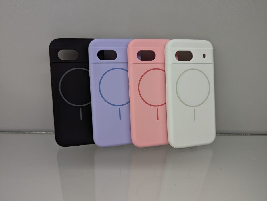 Google Pixel 8A Противоударный чехол з Magsafe софт тач Чохол